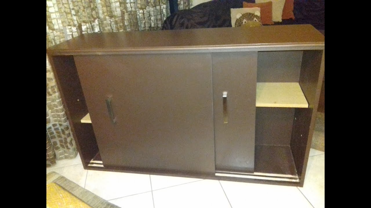 How to build a cabinet with sliding door