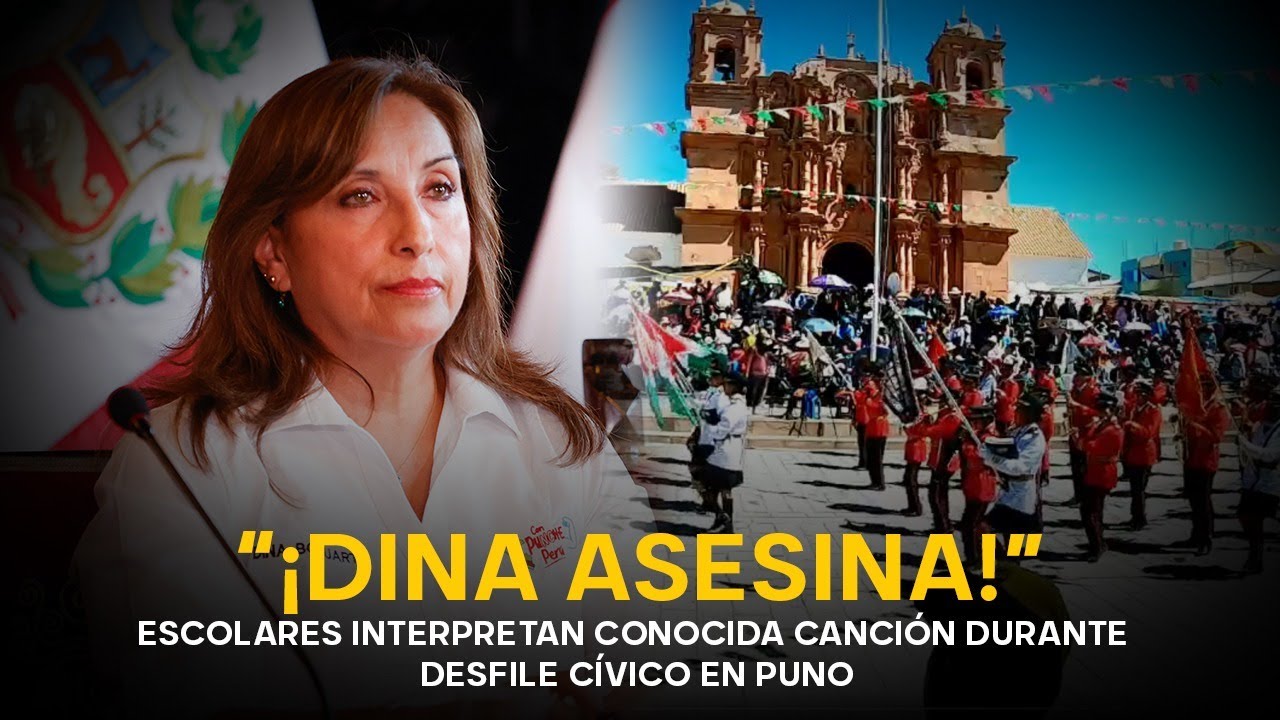 Puno: “Dina asesina” protagoniza desfile cívico