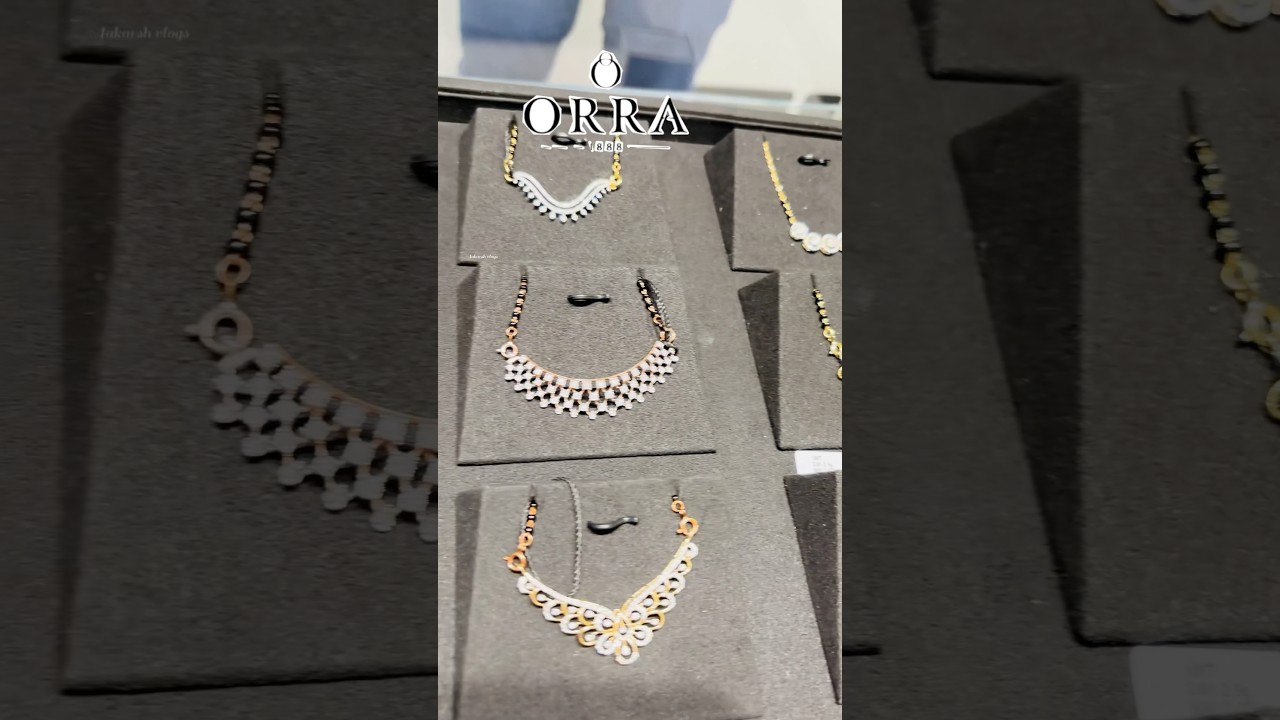 #2025 ORRA Diamond Mangalsutra design #goldjewellery #short