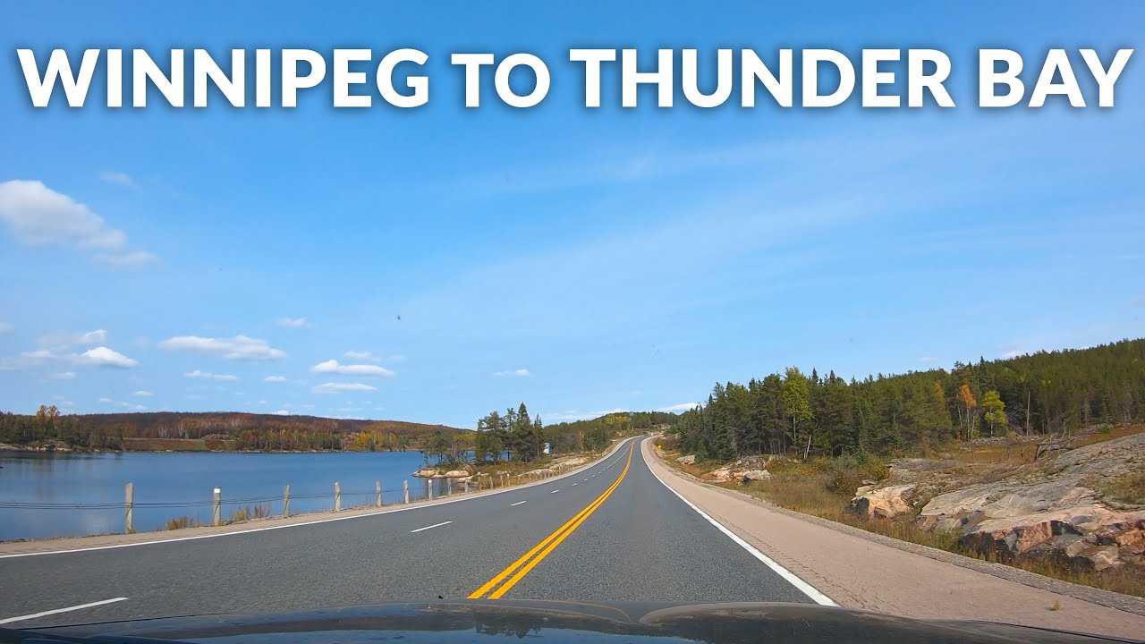 Winnipeg to Thunder Bay - Timelapse Drive 4K