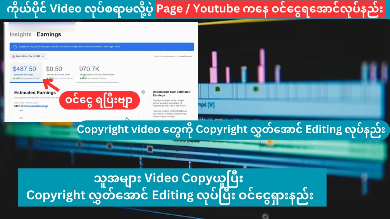 How to edit copyright video for Facebook page