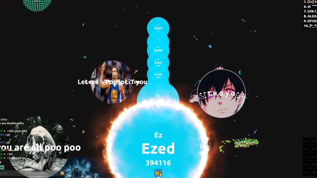 The Agma.io Selffeed King