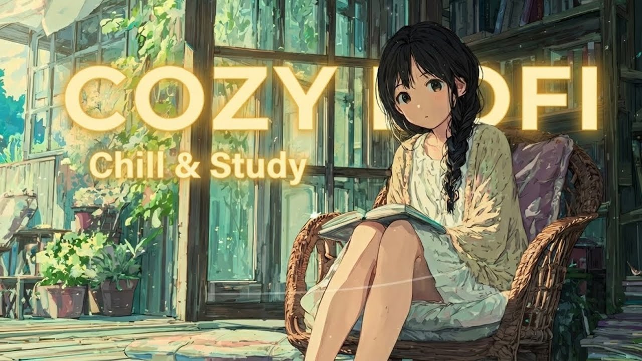 Lofi Girl Reading in the Cherry Garden 🌿 Dreamy Lofi Beats for Study & Relax ✨ Pure Serenity