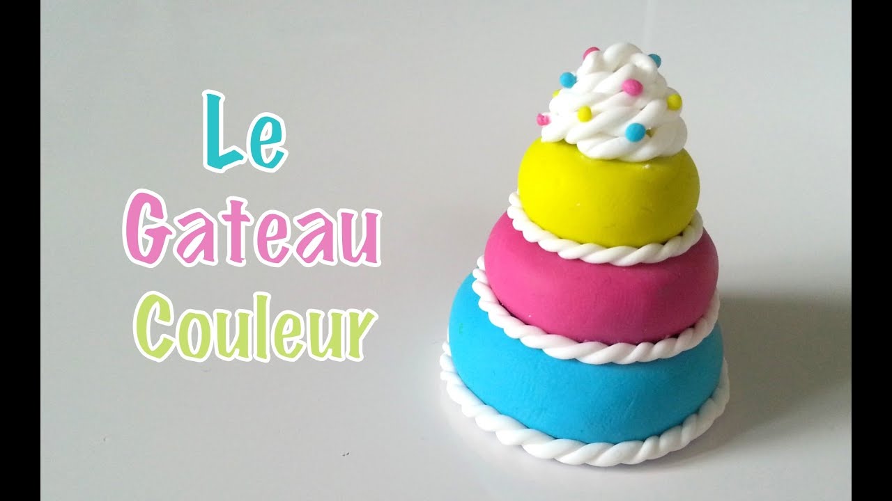 Tuto Fimo Le Gateau Couleur