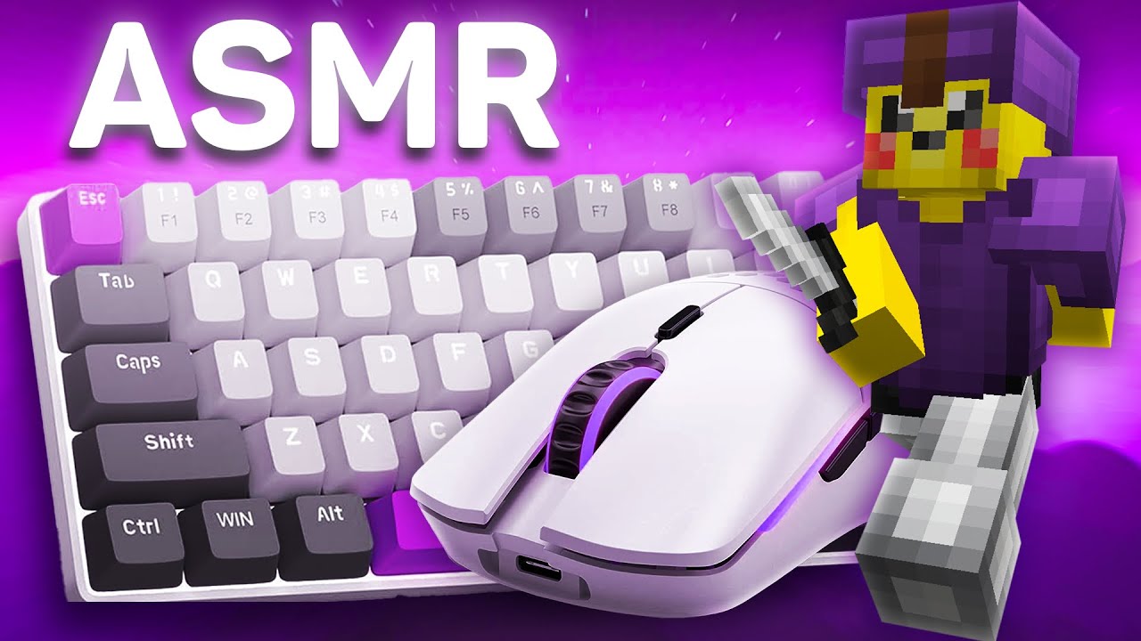 Smooth Keybord + Mouse ASMR Sounds | Pika Network Bedwars