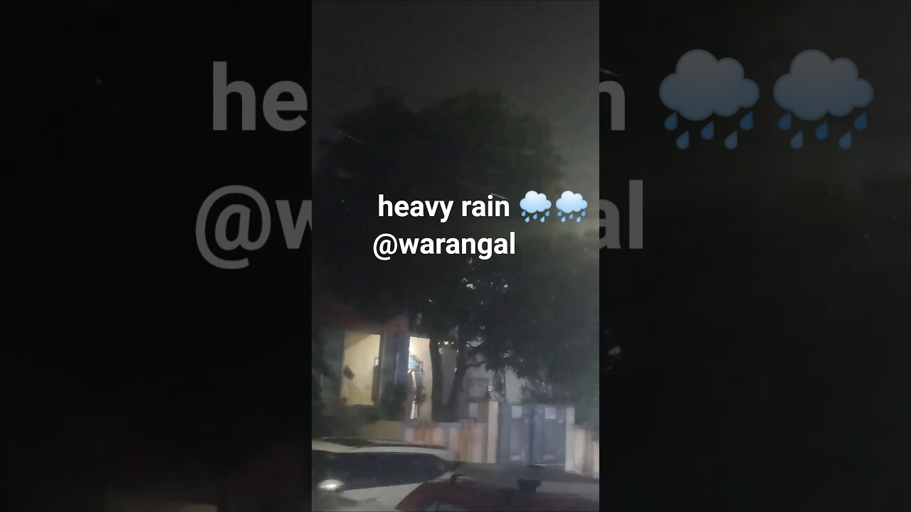 #🌧️🌧️🌧️🌧️heavy rain 🌧️☔#warangal #alert #yt shorts #viral #mini