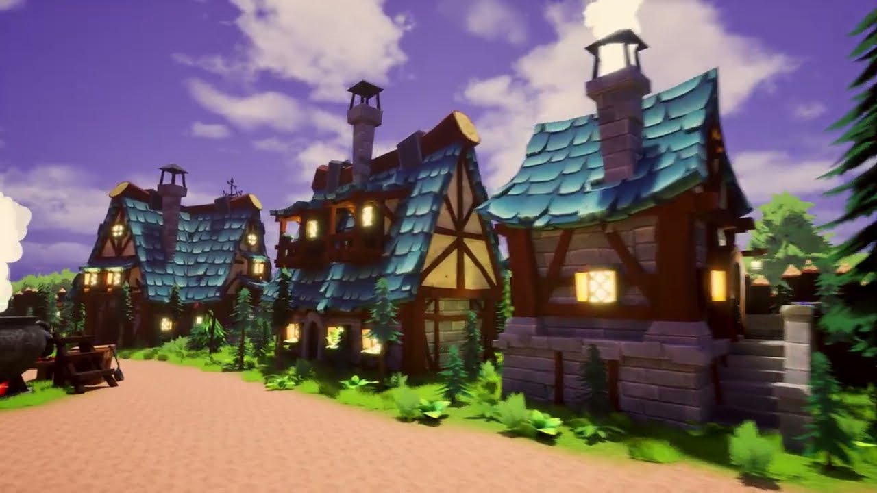 Simmerfall - Unreal Engine Stylized Environment Flythrough
