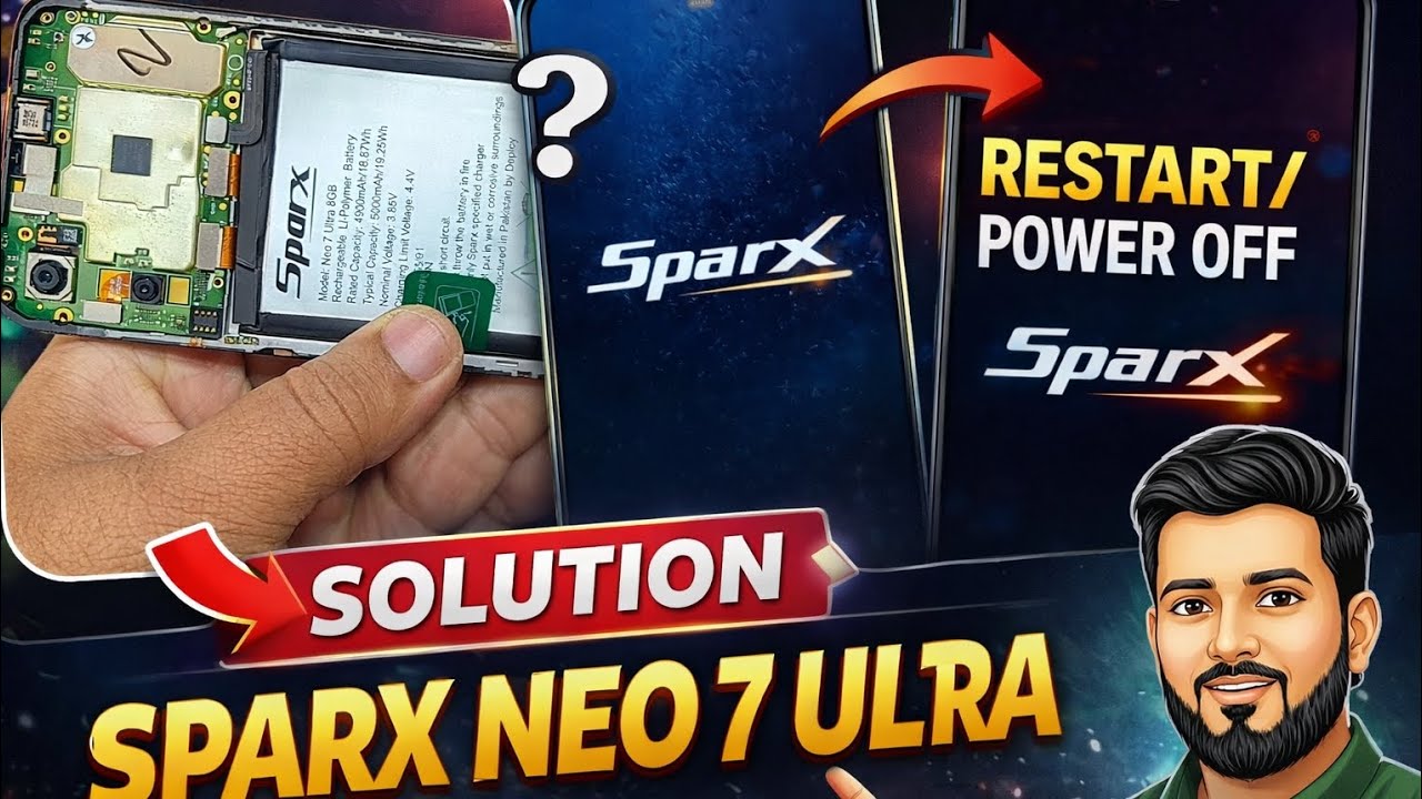 Sparx Neo 7 Ultra Power Off And  Restart Solution 👍