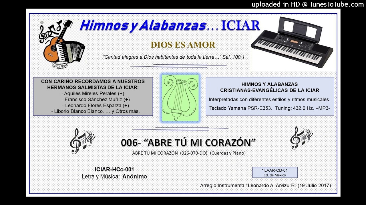 006 - ABRE TÚ MI CORAZÓN  (Versión-1)