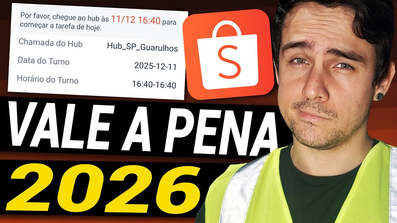 VALE A PENA ser ENTREGADOR SHOPEE em 2026?