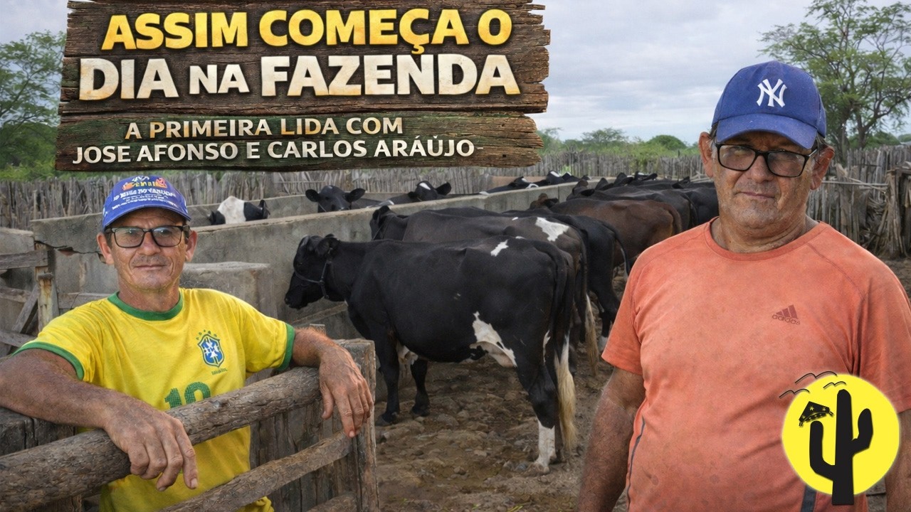 [VIDA NA ROÇA] Assim Começa o Dia na Fazenda: A Primeira Lida com José Afonso e Carlos Araújo - Ep1🌵