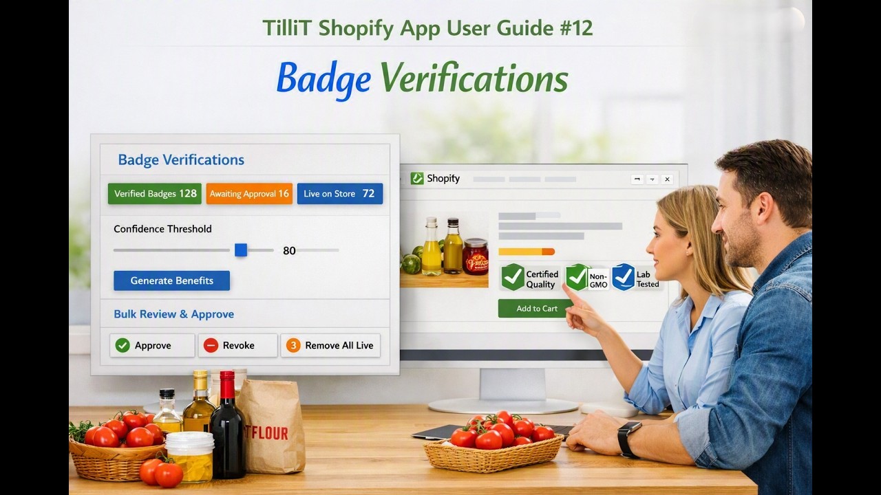 TilliT Shopify App User Guide #12 | Badge Verifications