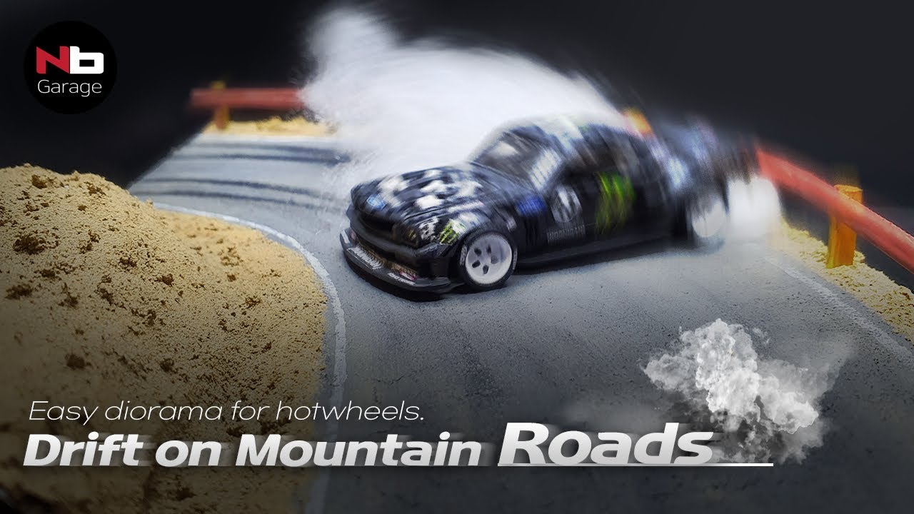 How to build mountain road diorama DIY. easy diorama for hotwheels.