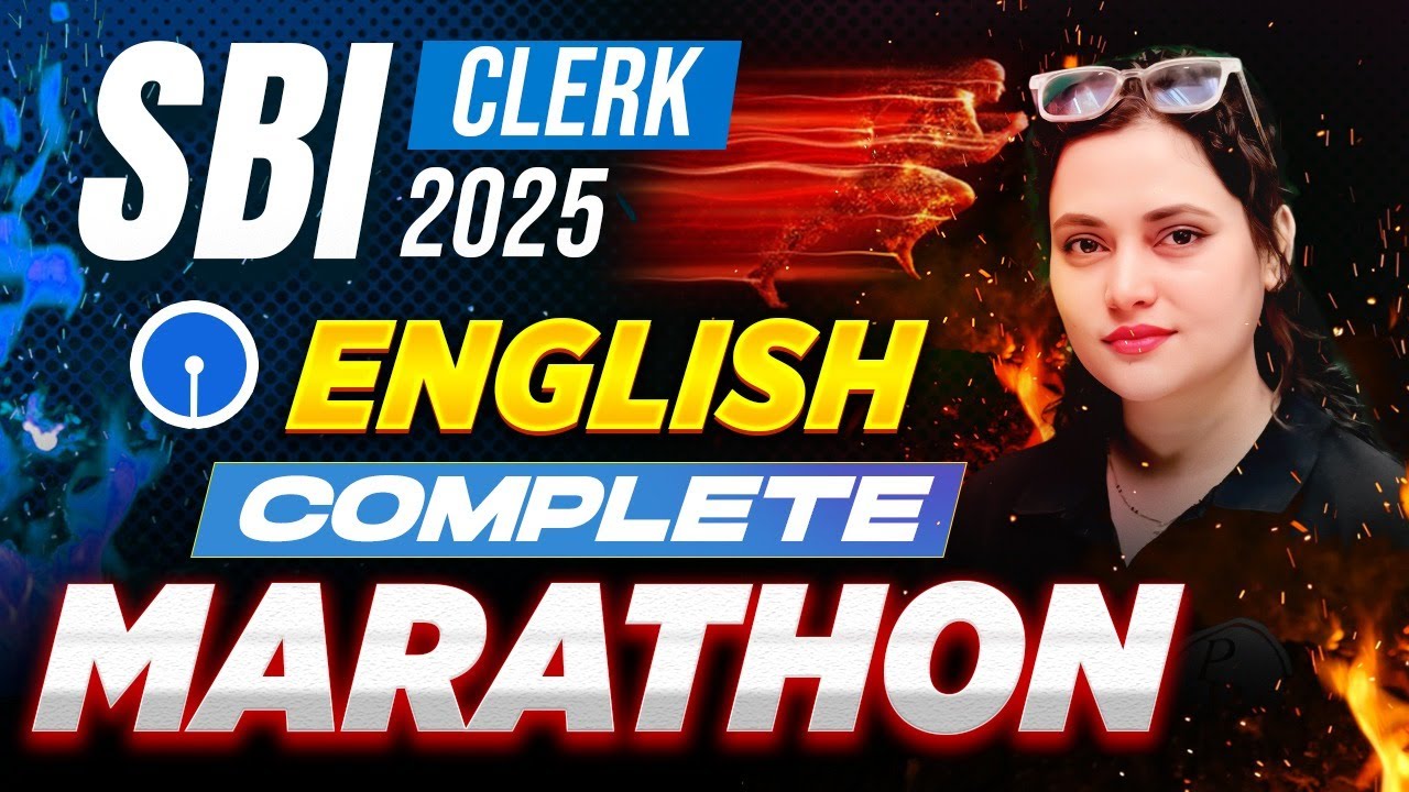 SBI Clerk Prelims 2025 | SBI Clerk English Marathon | SBI Clerk English | by Rupam Ma'am