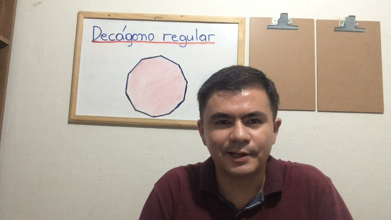 38 - Construção de um decágono regular com régua, compasso e transferidor.