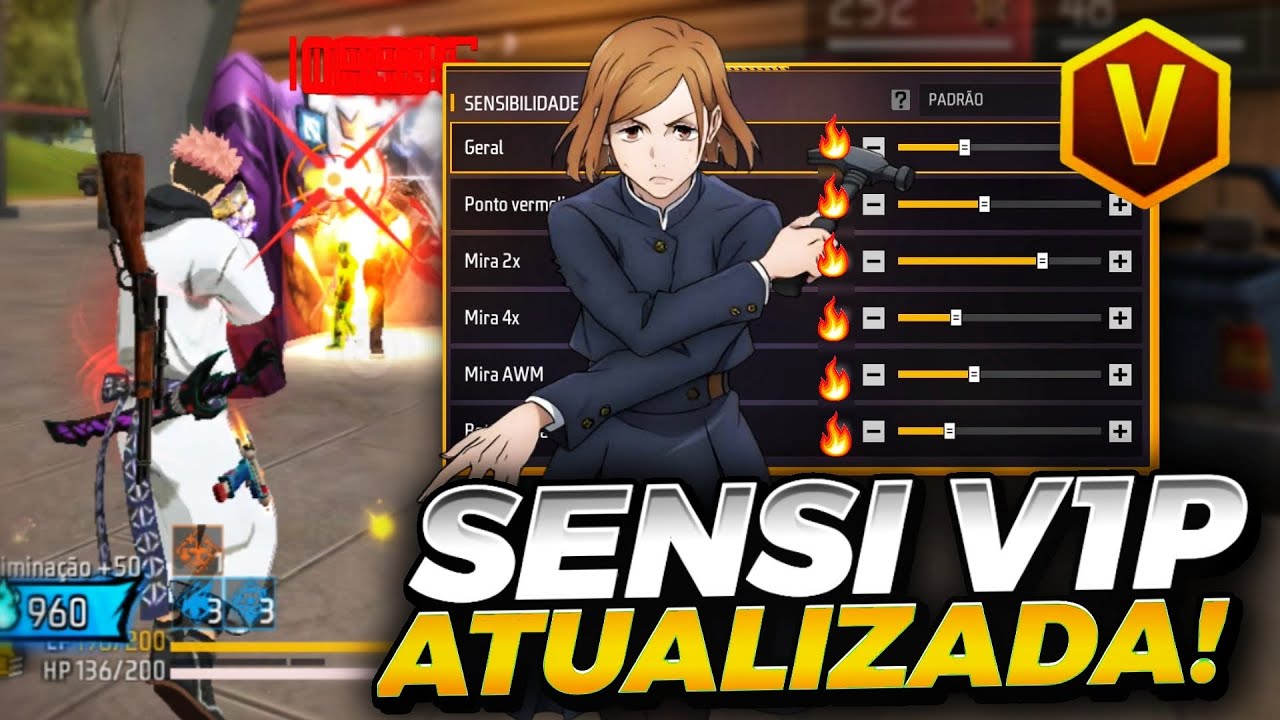 ATUALIZADA 2026!🔥 A MELHOR SENSIBILIDADE para SUBIR CAPA na NOVA ATUALIZAÇÃO do FREE FIRE!