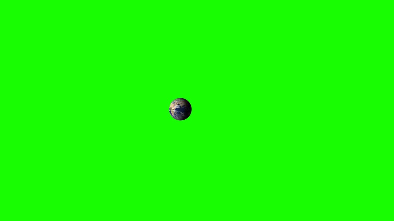 earth in greeen screen free stock footage