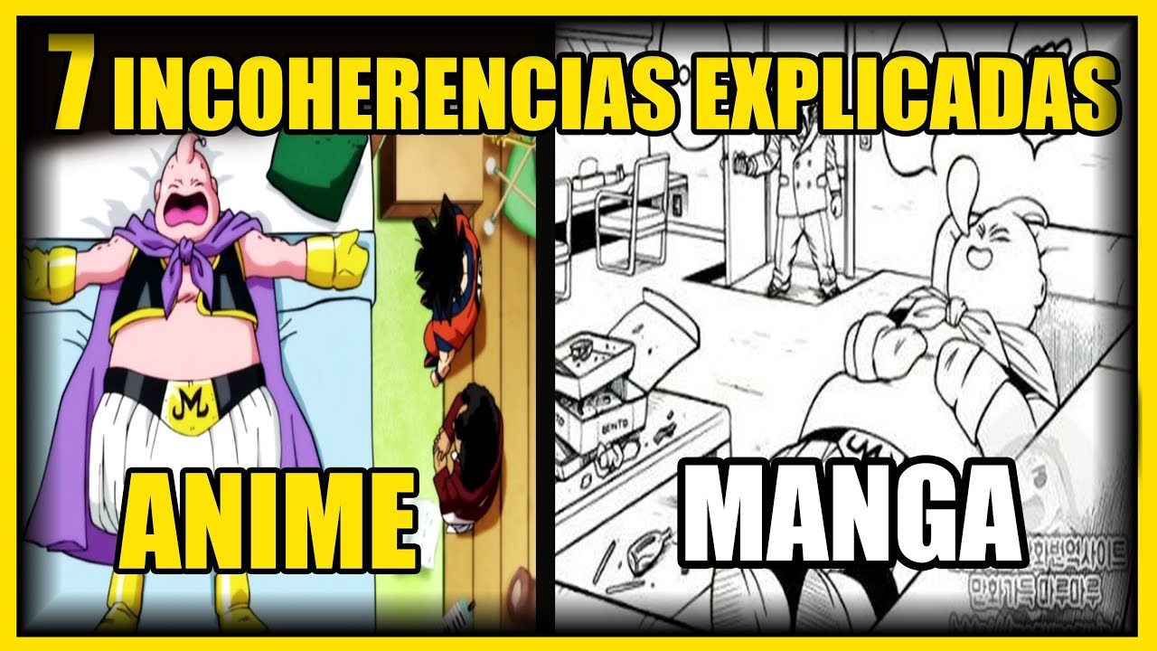 7 INCOHERENCIAS DEL ANIME EXPLICADAS EN EL MANGA ¿PORQUE BUU SE DUERME? | DRAGÓN BALL SUPER |ANZU361
