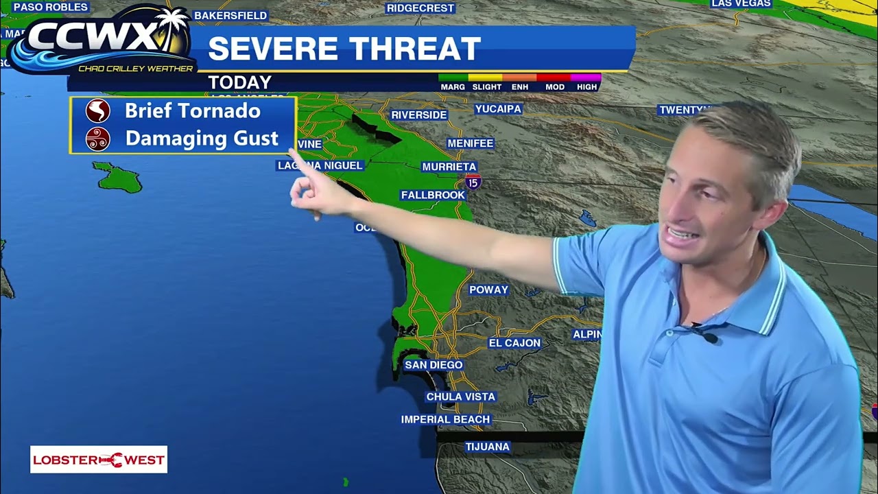 (10/21/26) Wednesday Afternoon FULL Forecast - Heavy Rain Just Offshore, Stormy Thursday Expected