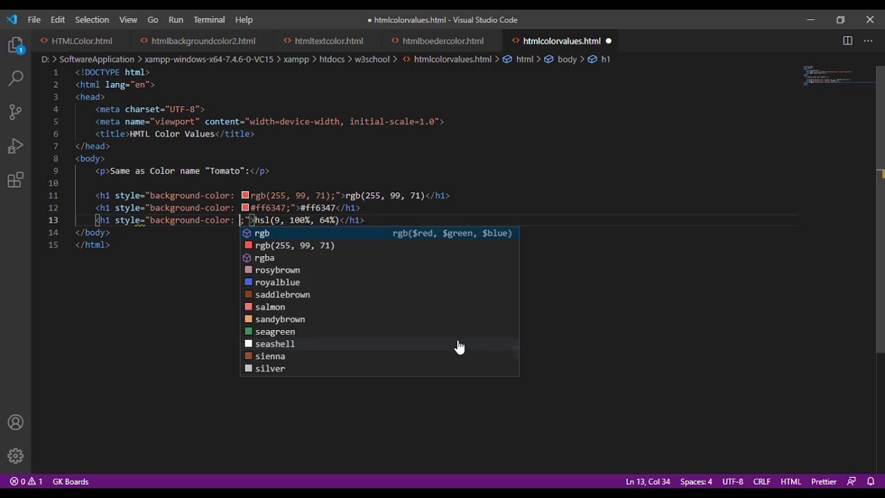 Html (ColorValue)