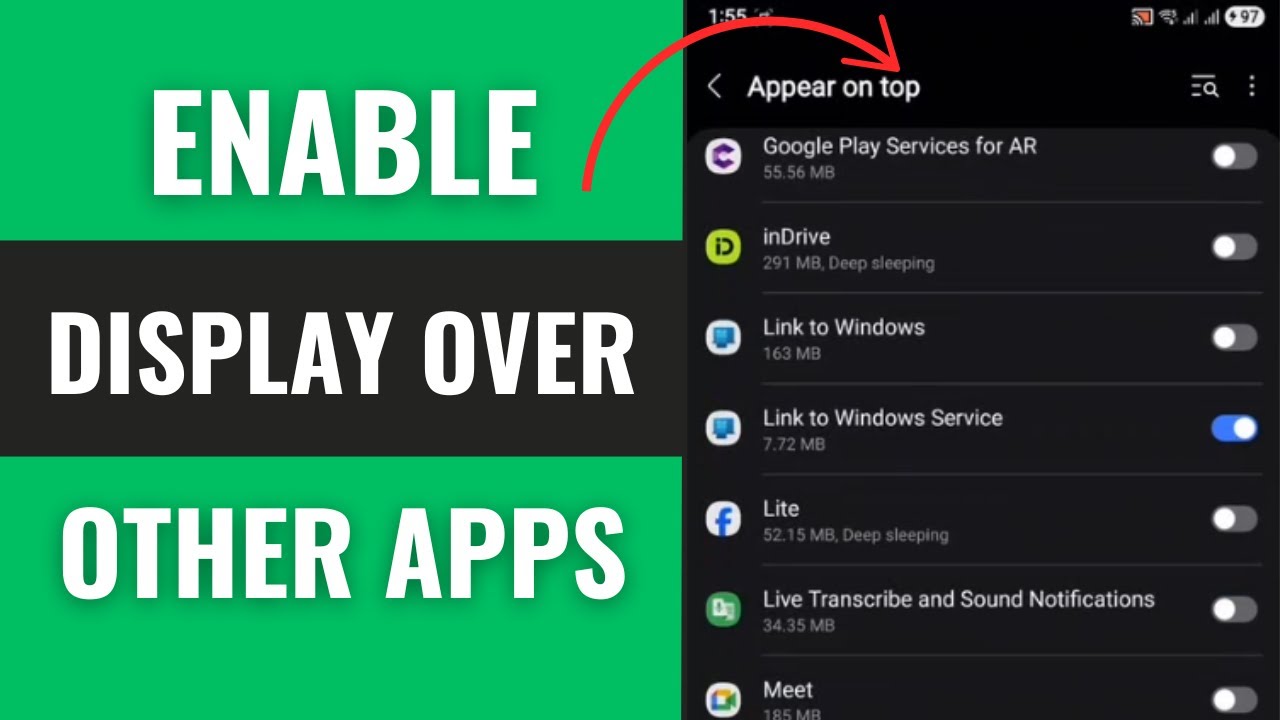 How to Enable Display Over Other Apps on Android