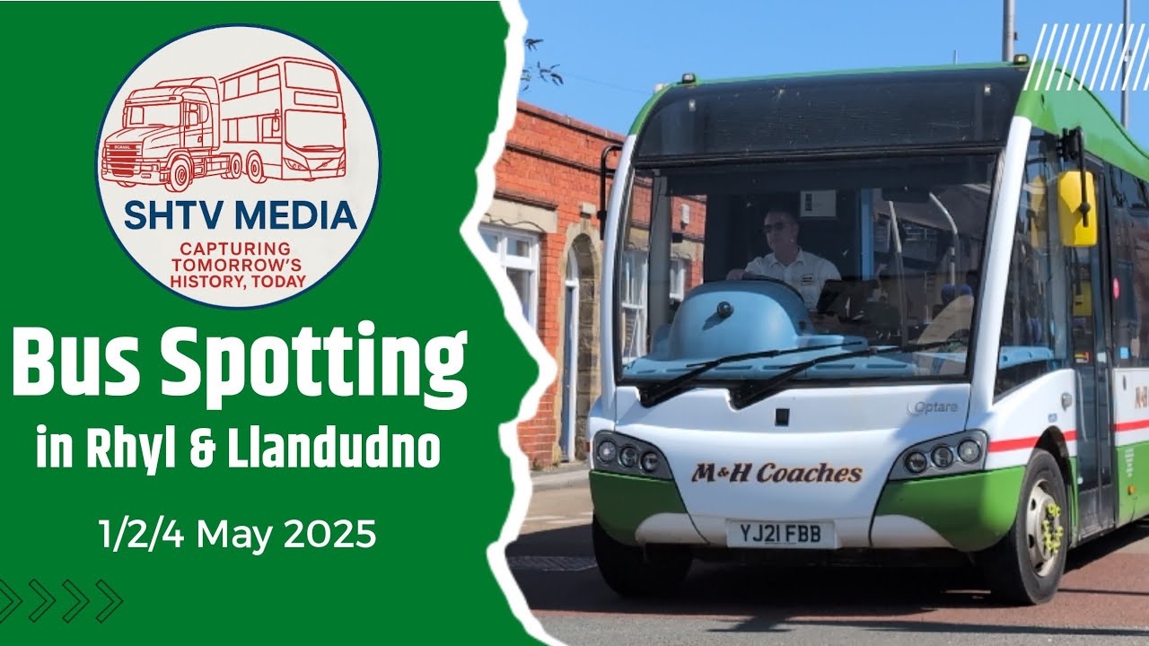 Buses in Rhyl and Llandudno May 2025