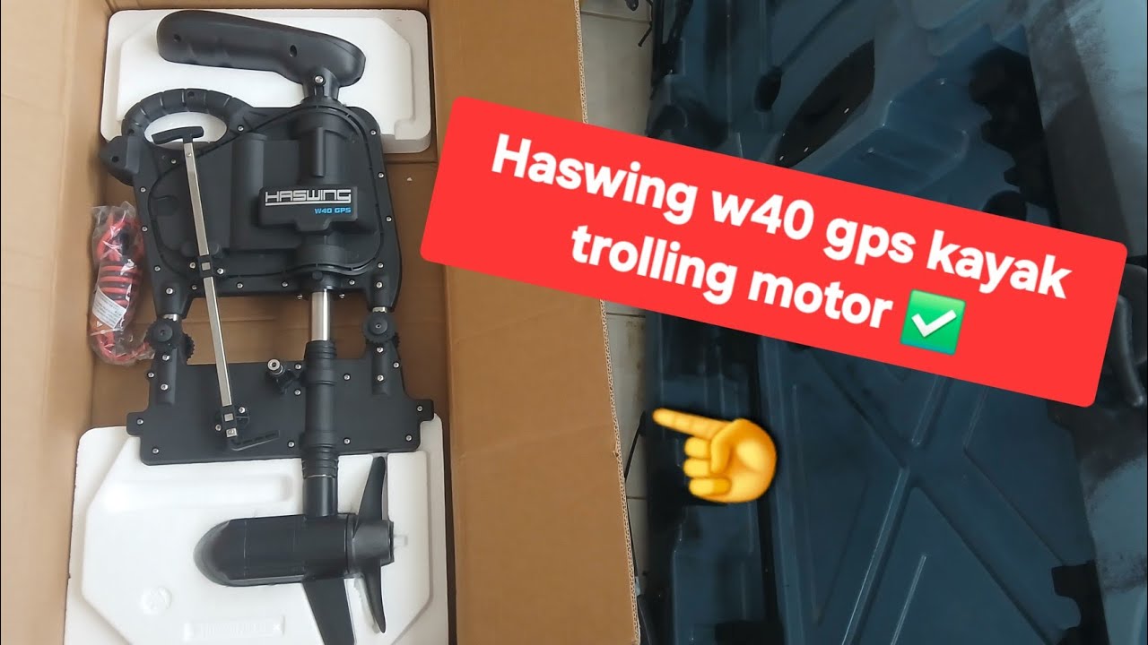Η καλύτερη ηλεκτρική άγκυρα για καγιάκ?Haswing w40 gps spot lock motor✅️