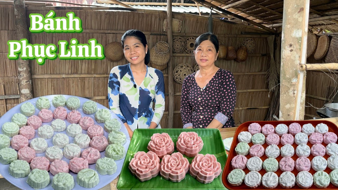 Làm BÁNH PHỤC LINH thơm lá dứa béo nước cốt dừa vị nhớ tuổi thơ