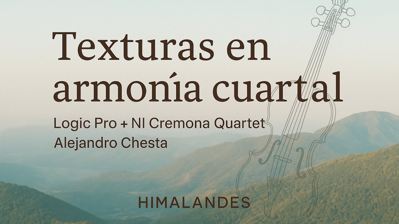 Texturas en Armon&iacute;a Cuartal &ndash; Cuarteto Virtual / Virtual String Quartet