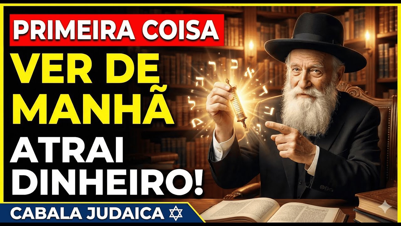 🔥Rabino Milionário: A PRIMEIRA coisa que você deve ver todas as manhãs — Ela atrai dinheiro | Cabala