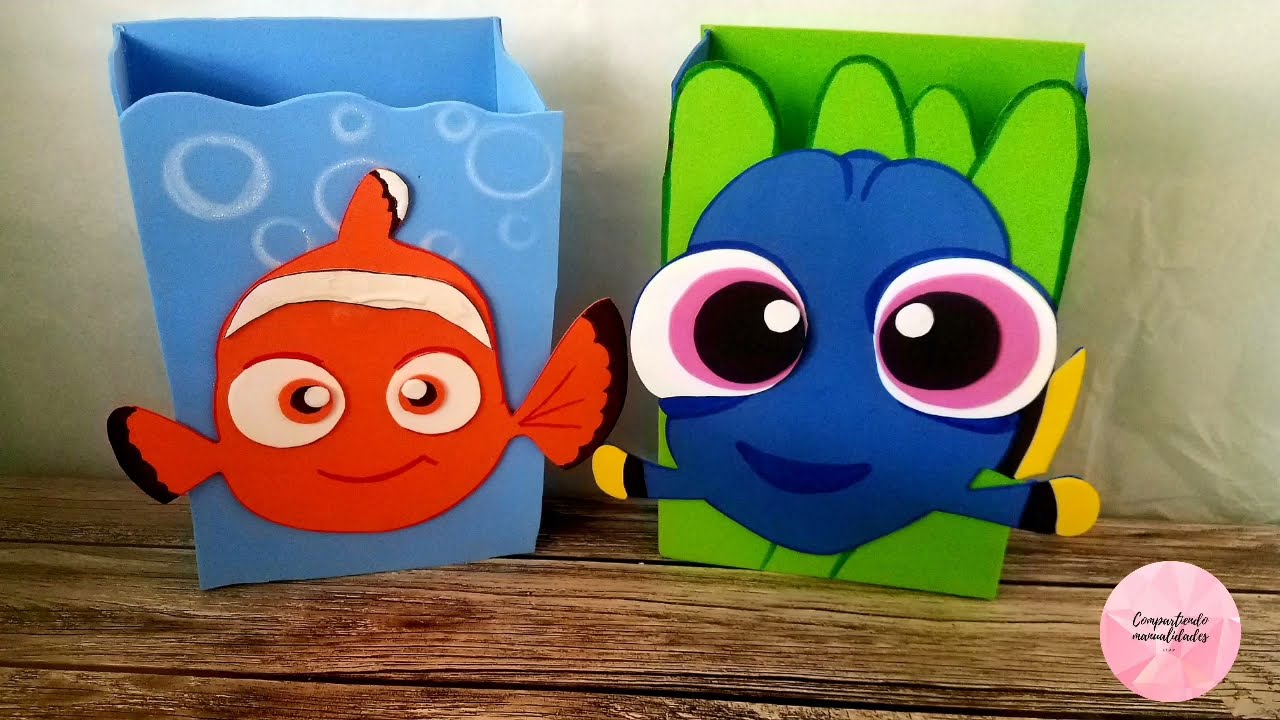 Dulceros para el dia del niño / Doris . Nemo en foami
