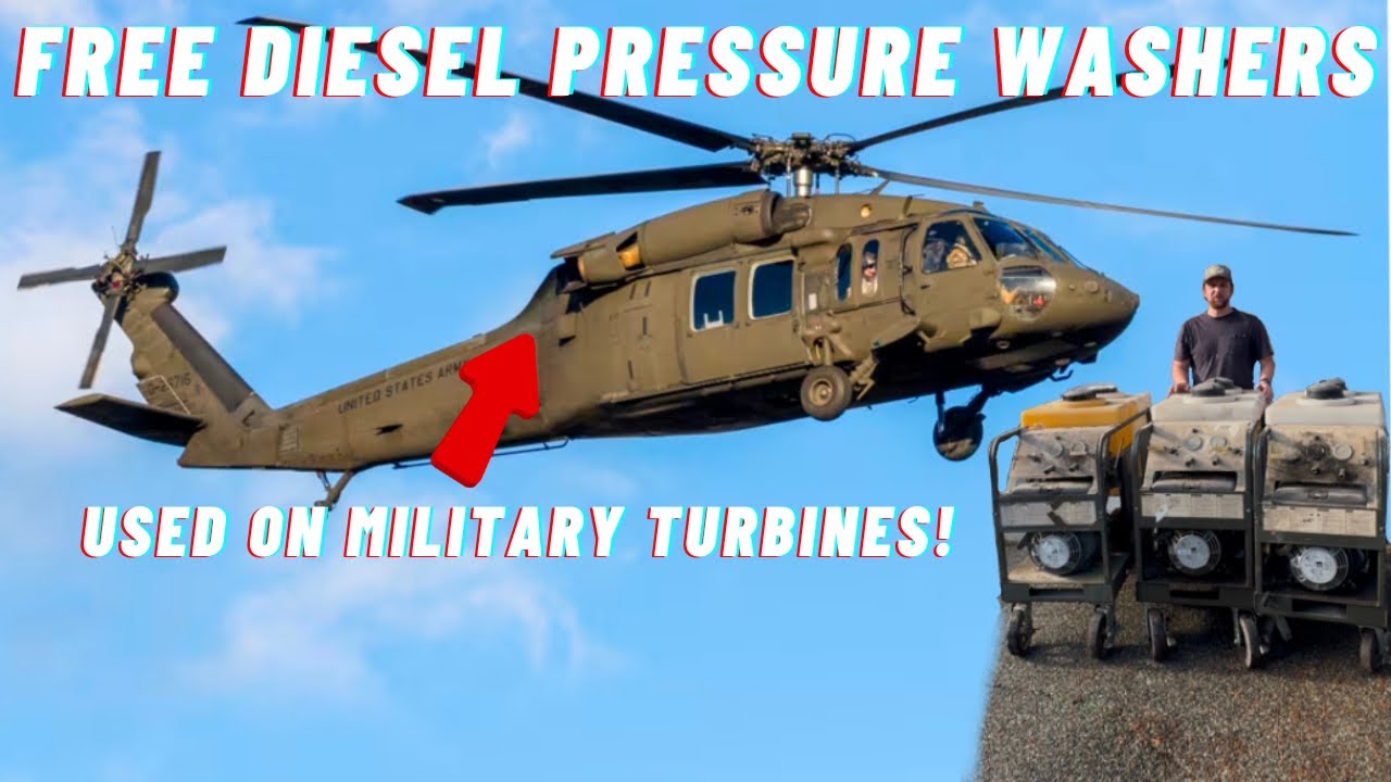 I Scored Three Free Hatz Diesel Pressure Washers for Cleaning Military Turbine Engines
