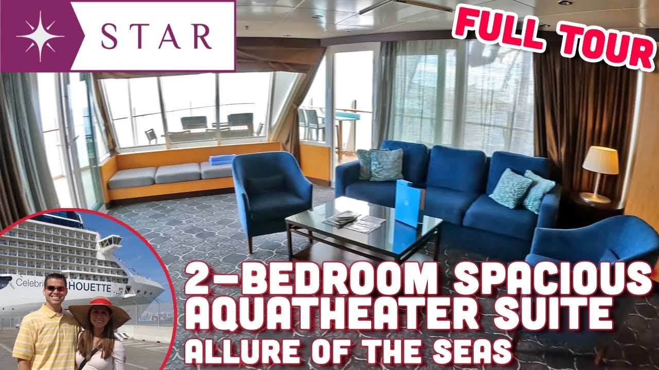 Просторный люкс AquaTheater с 2 спальнями | Allure of the Seas | Royal Caribbean