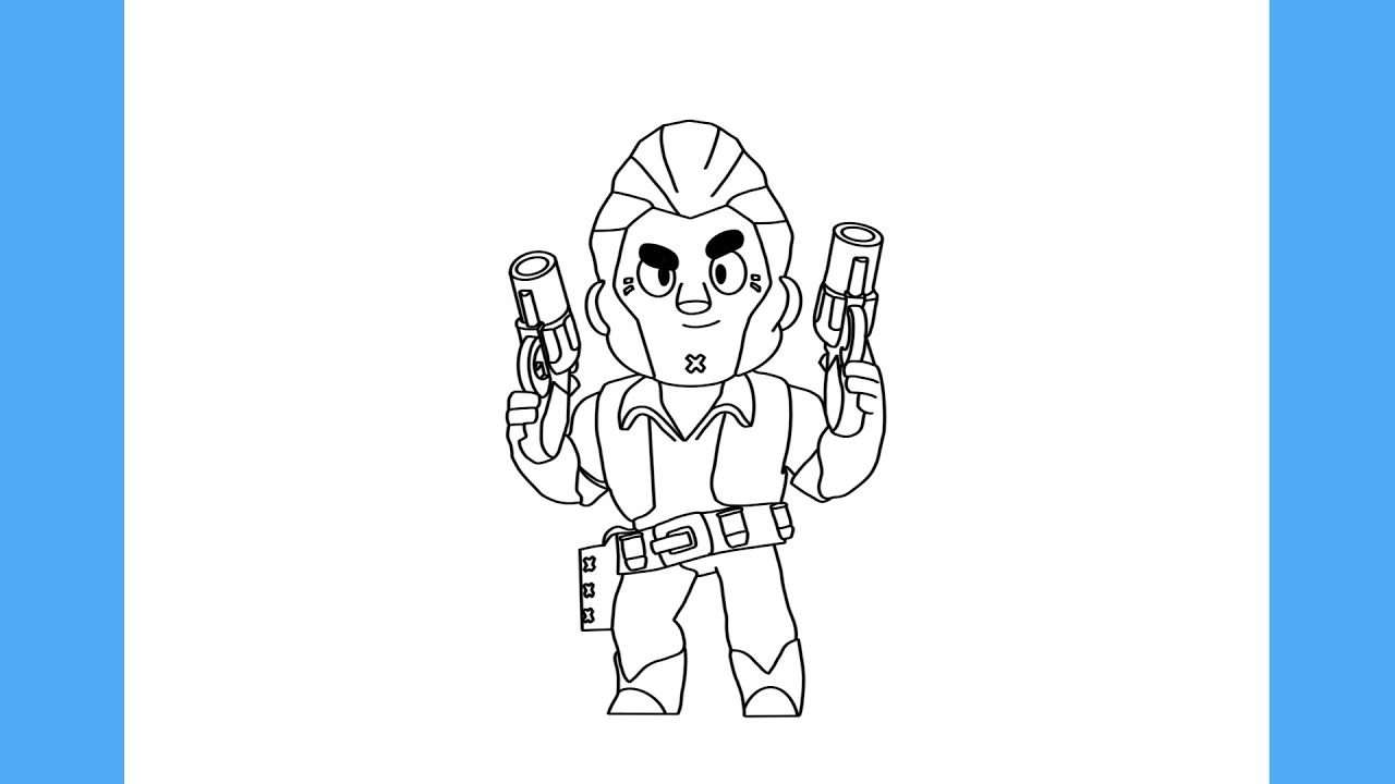 COMO DESENHAR O COLT DO BRAWL STARS