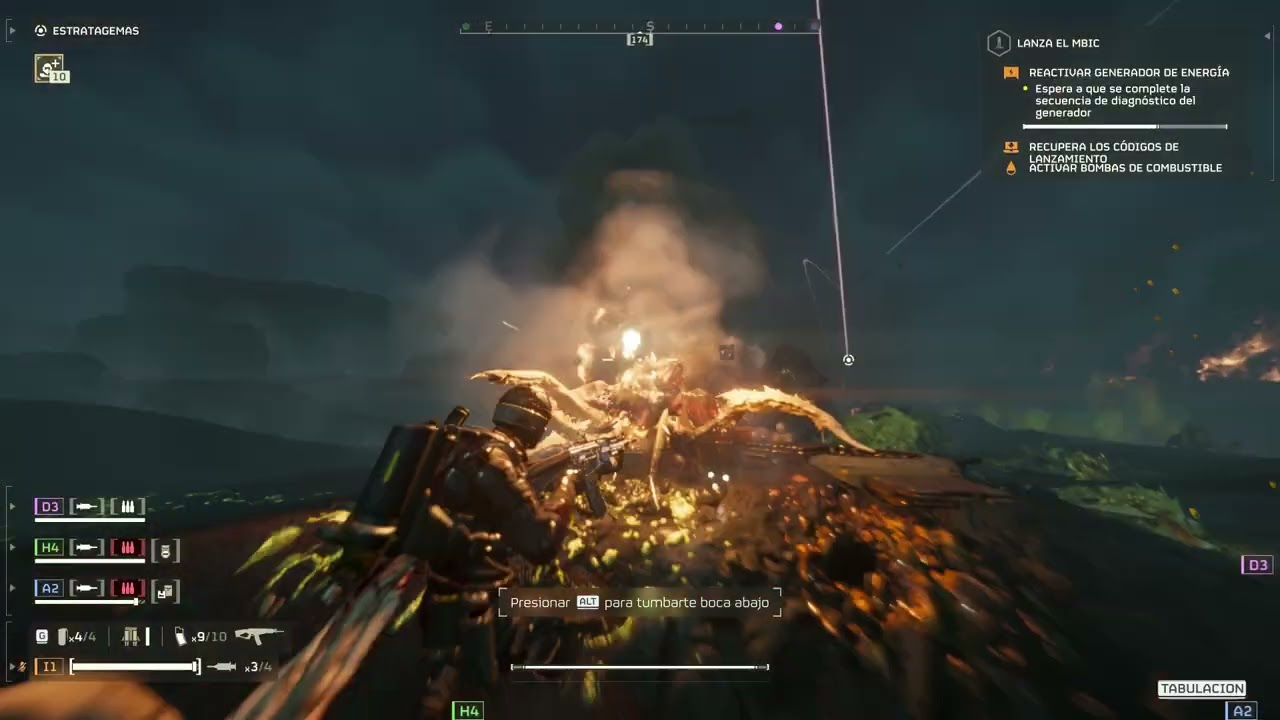 HELLDIVERS 2 ICBM vs bug level 9