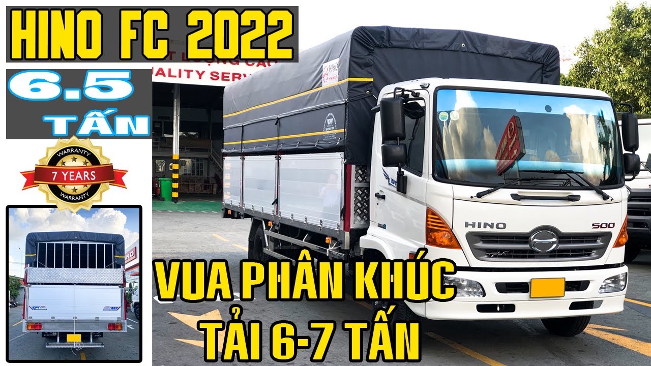 [ Báo Giá Xe Hino 6.5 Tấn Thùng Mui Bạt Tháng 6/2022 ] | Ông Vua Phân Khúc Tải 6 -7 Tấn
