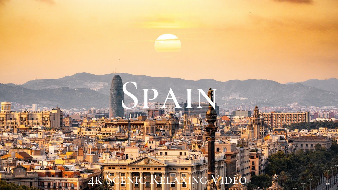 Spain 4k - Captivating Views of Nature & Beautiful Music