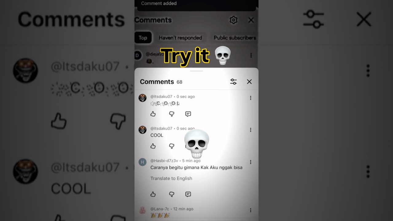 Comment tutorial challenge try it #tryit #tutorial #comment #challenge