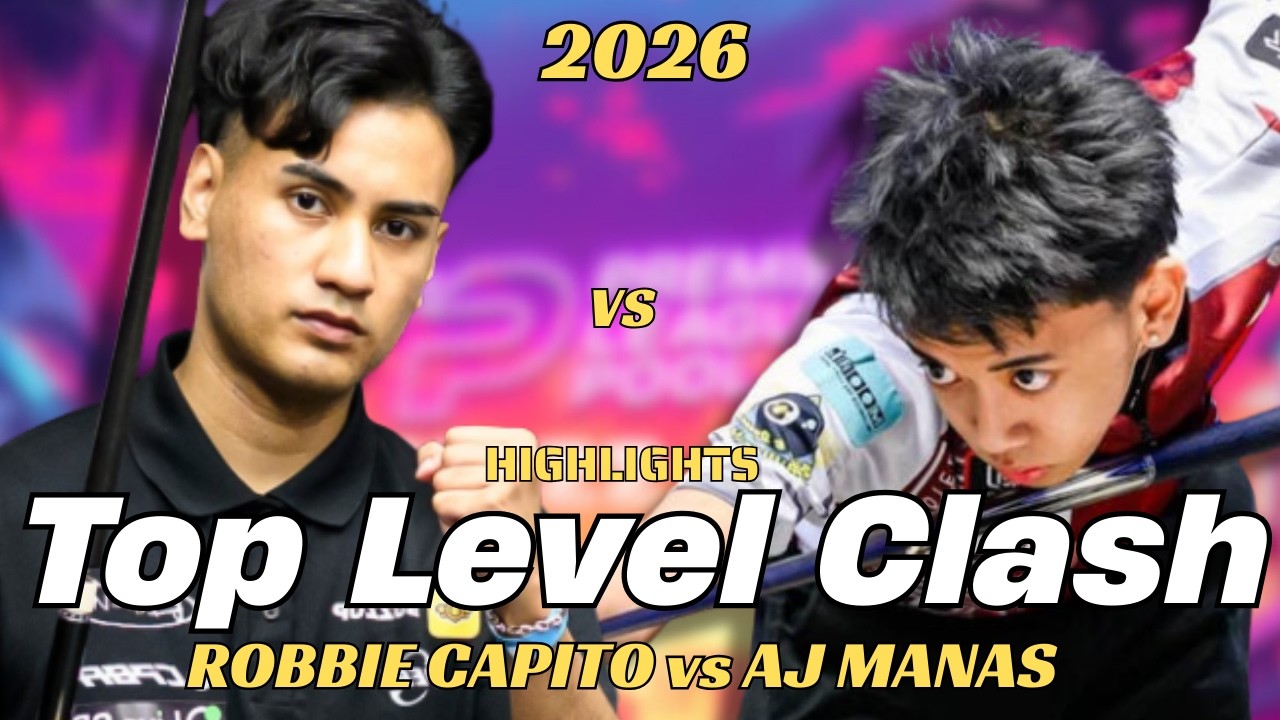 ROBBIE CAPITO vs AJ MANAS - TOP LEVEL CLASH ! PREMIER LEAGUE POOL - PROCUT BL HL