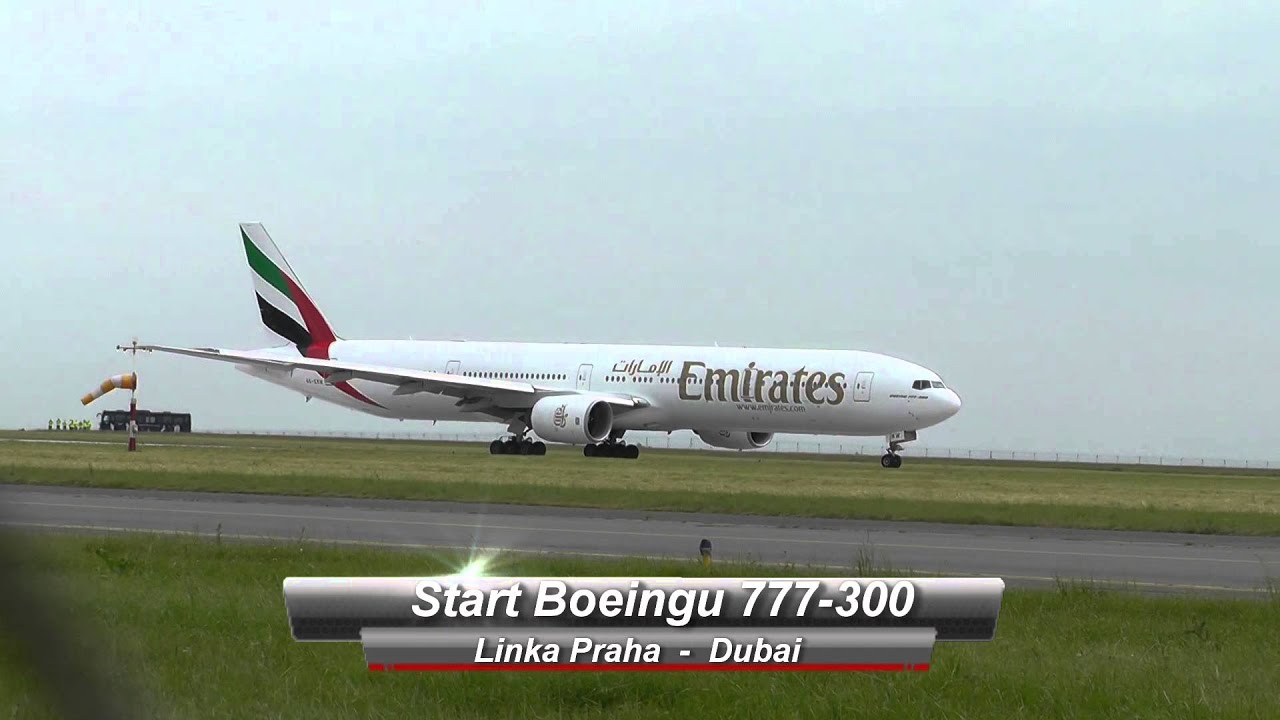 Emirates vjel do dráhy Korean Air - Praha Ruzyně - 28.6.13