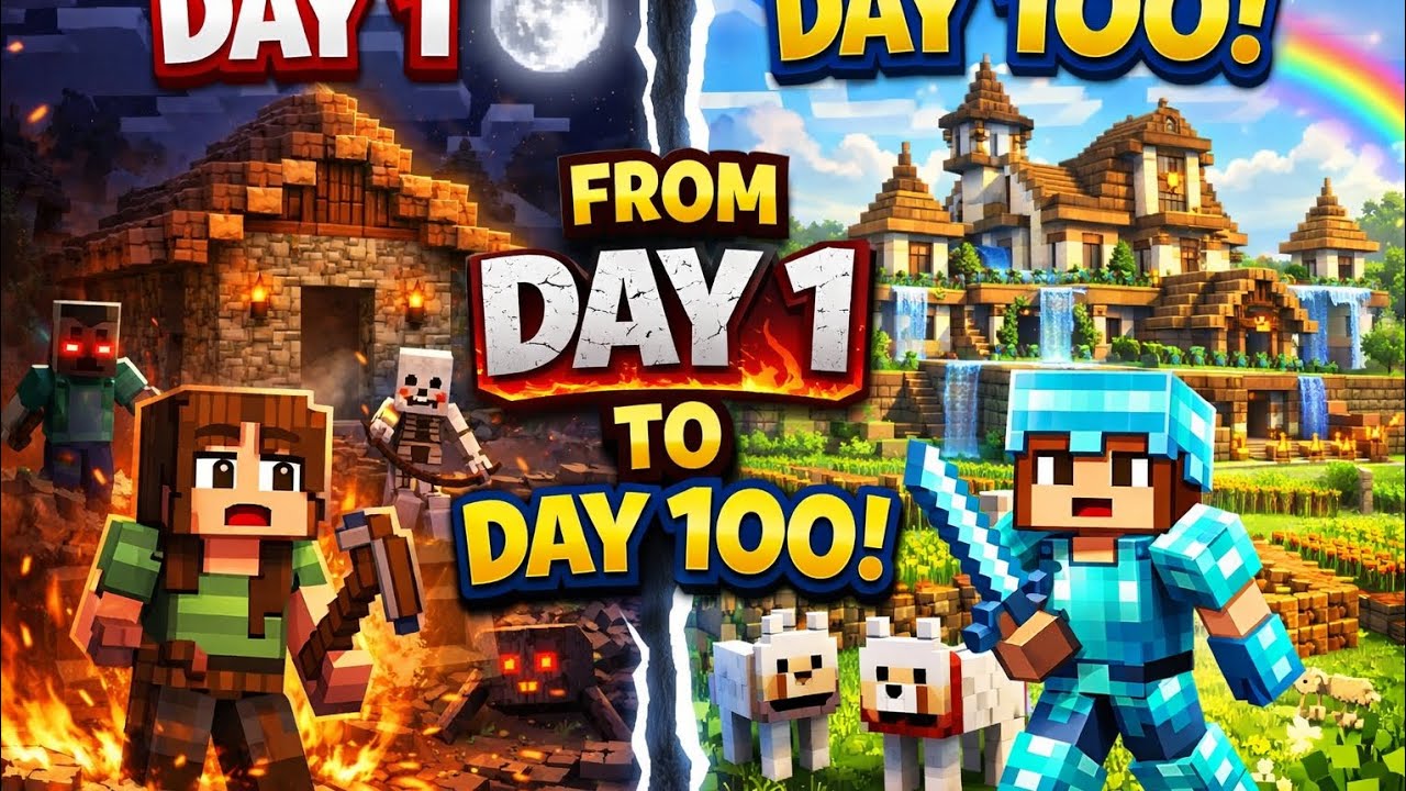 “Secret Cave Found in Minecraft! 💎 Jackpot!” “Starting a New Minecraft World After Long Time!”