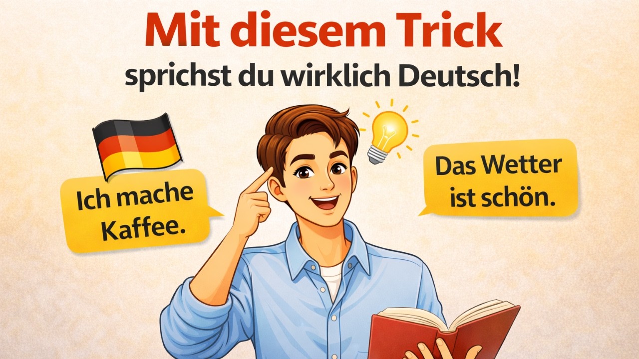 Mit diesem Trick sprichst du endlich fließend Deutsch! (B1–B2)