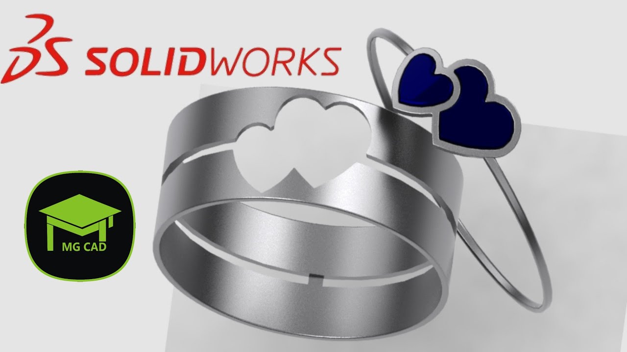 Exercise 09 : How to Design 'Couple Ring' in SOLIDWORKS | Solidworks Tutorial | 3D Modelling