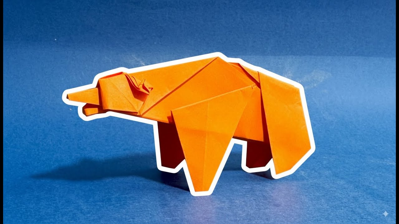 Beer Vouwen | Hoe vouw je een papieren beer | Origami dieren Vouwen