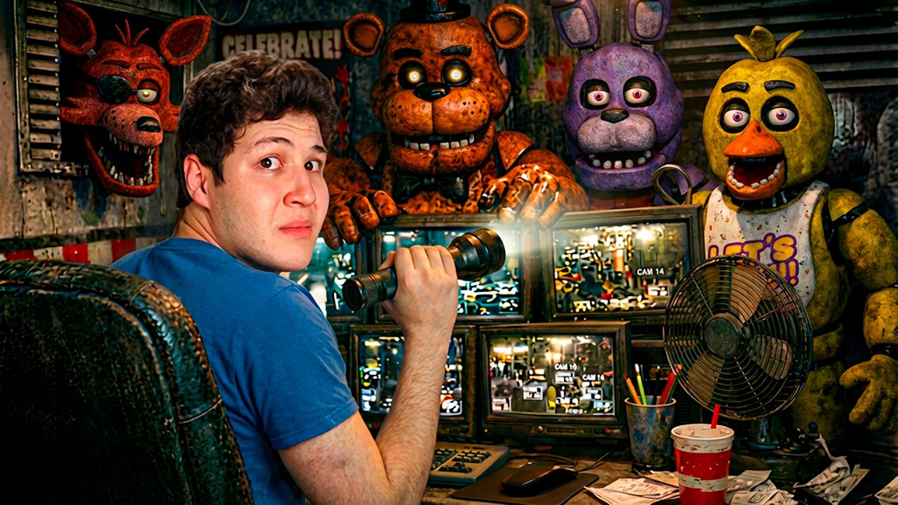Jugué Five Nights At Freddy´s En La Vida Real