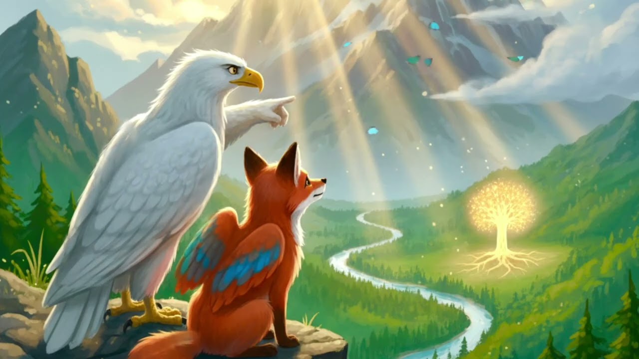 Le Voyage de Zéphyr le Renard Volant et le Trésor de la Patience 🦊🦅 | 🌙 Histoire du Soir