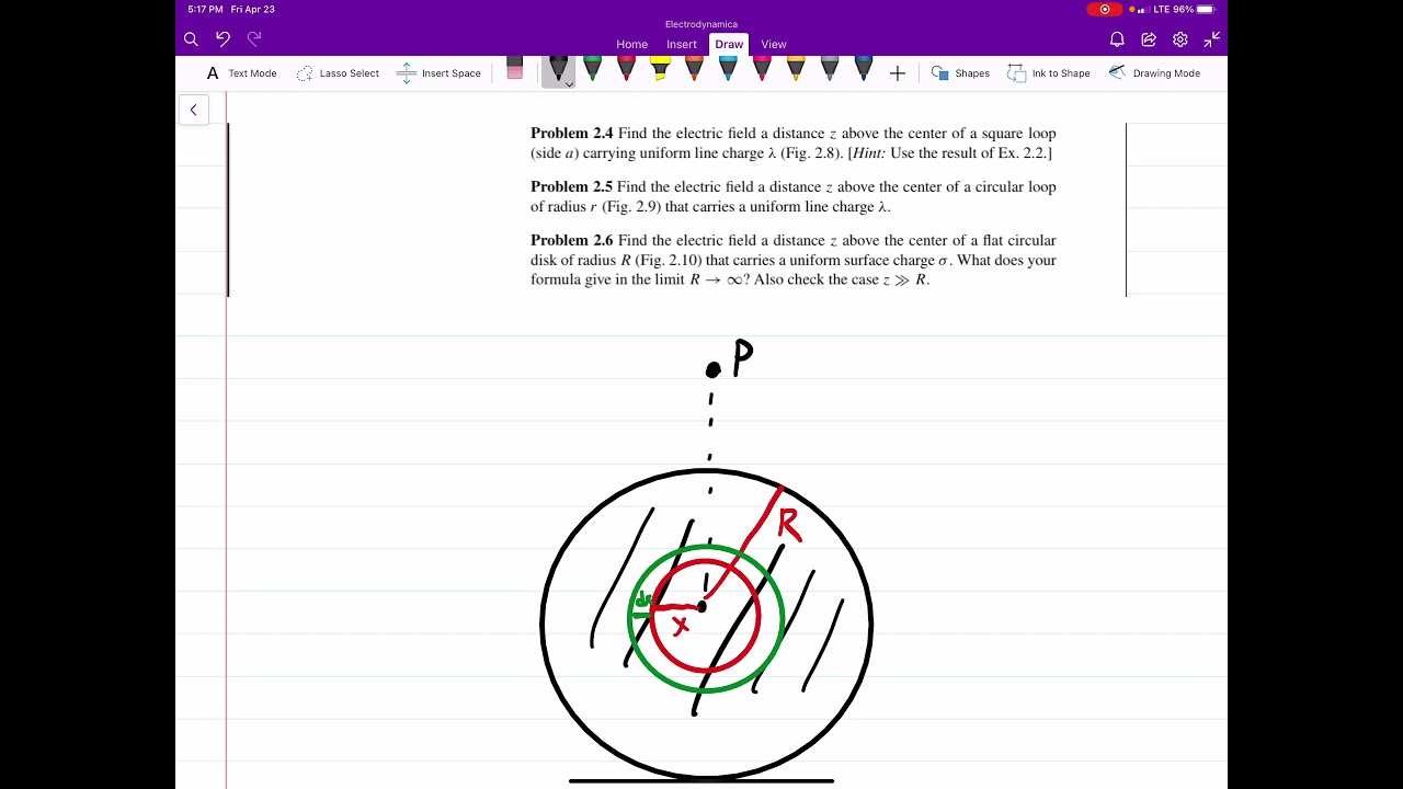 Griffith&rsquo;s Electrodynamics Solutions 2.6