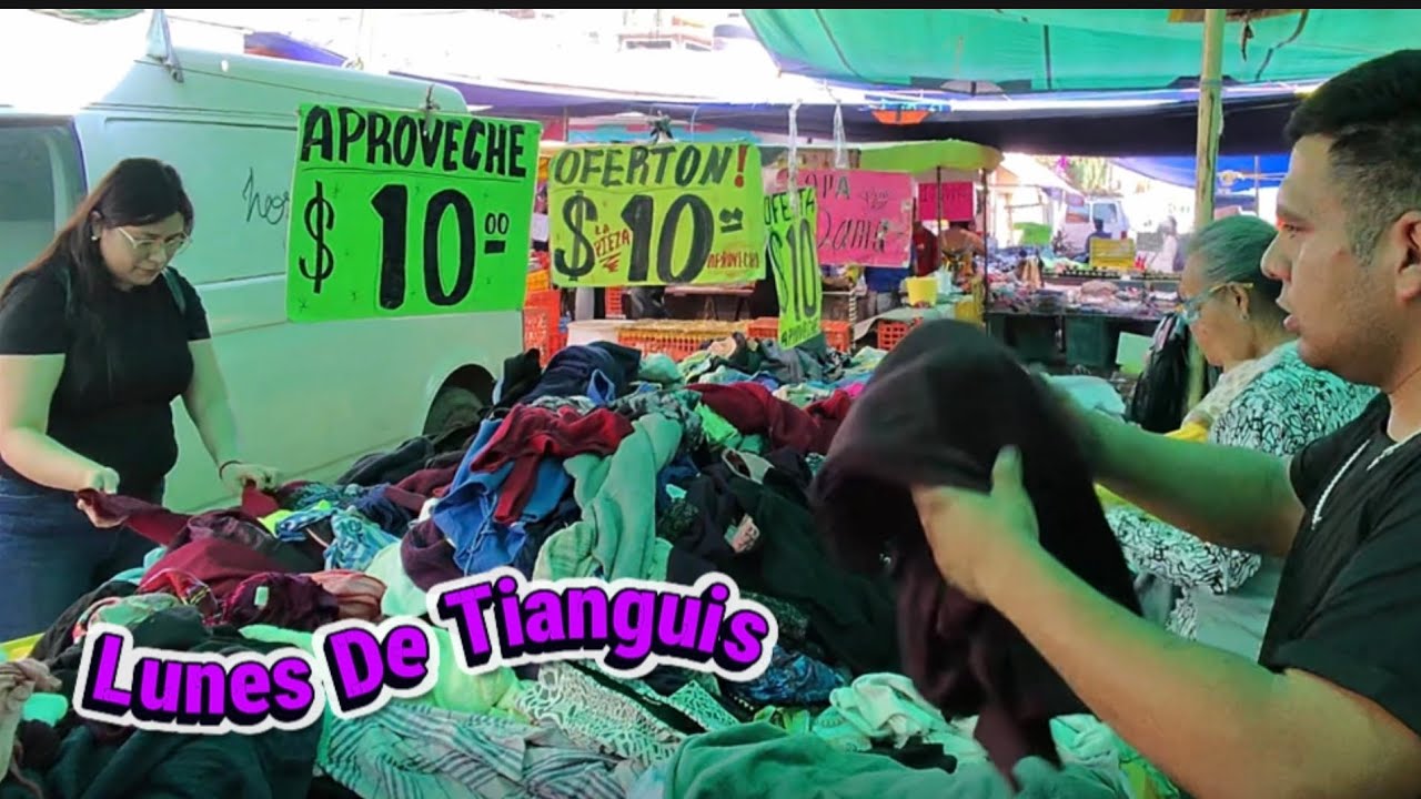 Lunes de tianguis en la colonia Guadalupe Morelia Michoacán 