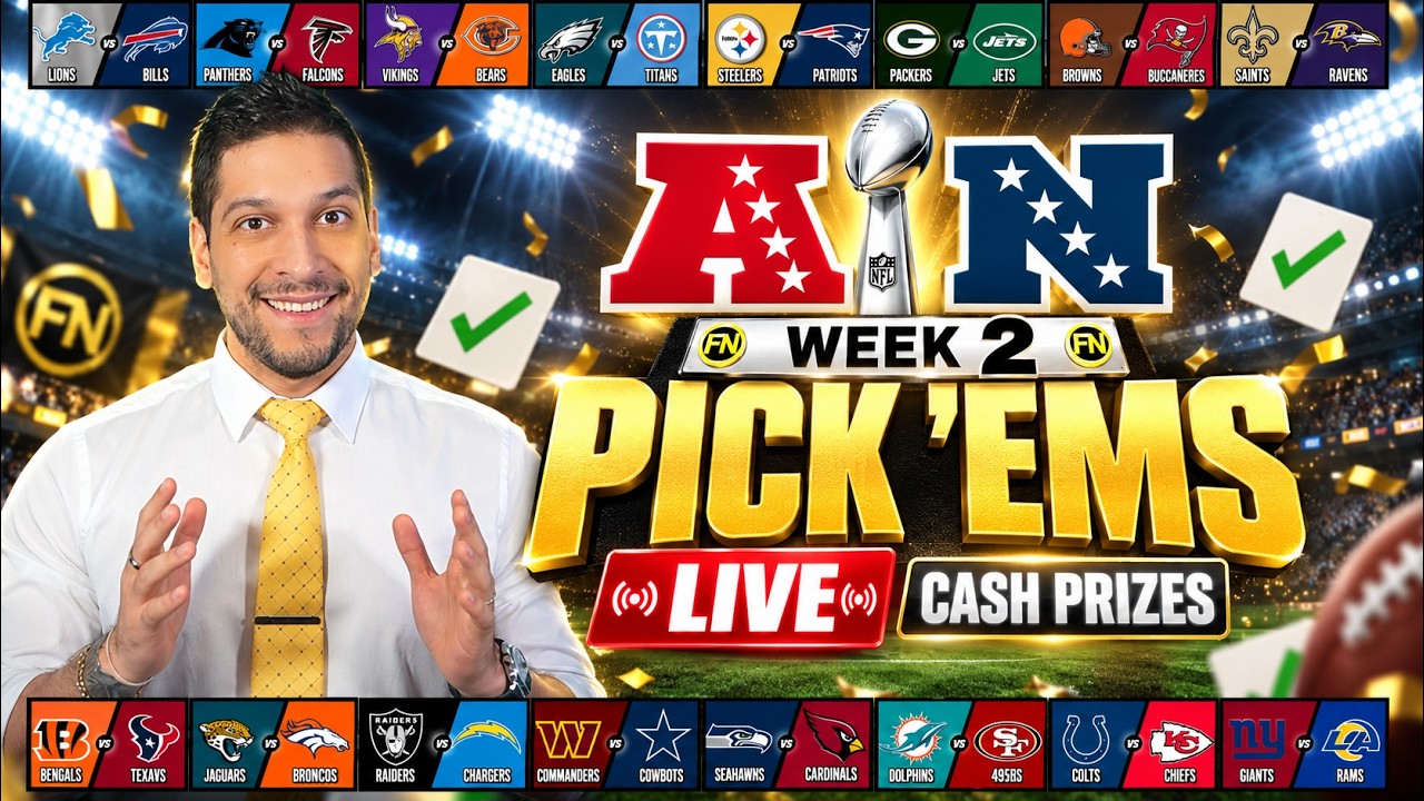 Week 2 Pick 'Ems LIVE STREAM