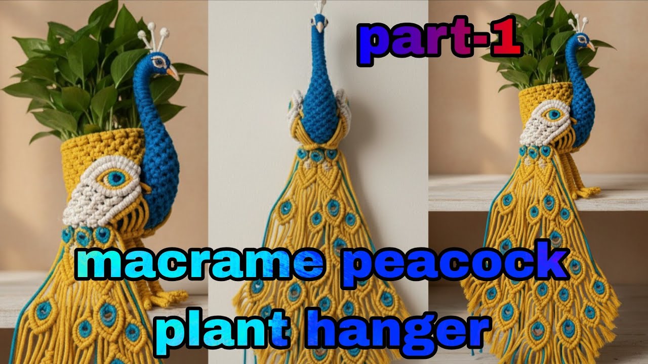 macrame peacock plant hanger/macrame peacock (part-1)/#macrame/#shorts/#short/#yt/#ytshorts/#diy